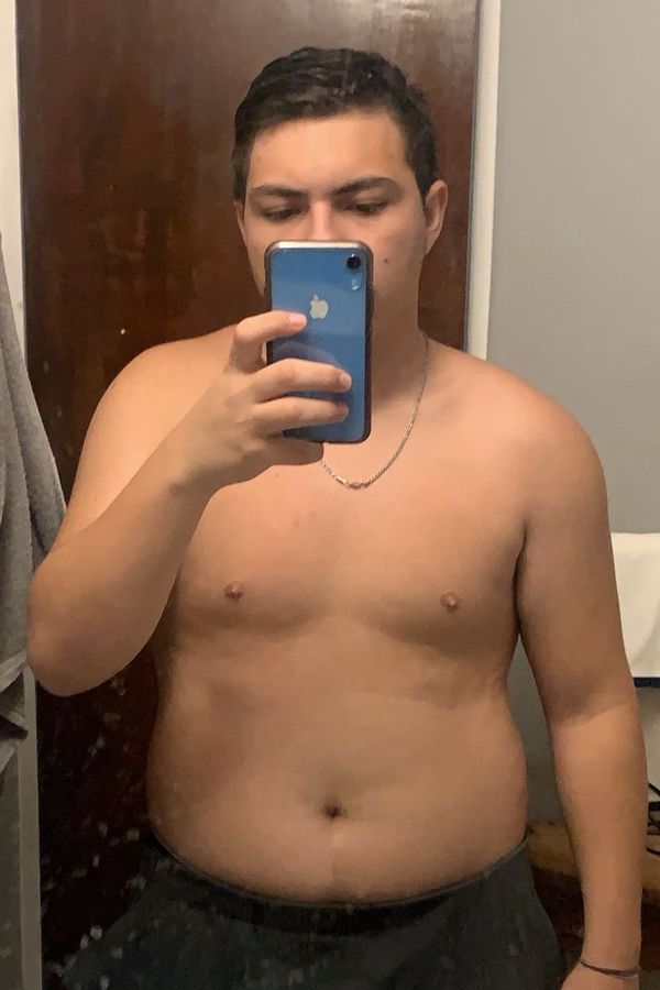 Before starting, around 240 pounds